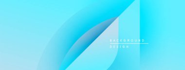 Soyut mavi arkaplan. Yumuşak katmanlar akışkan şekiller, modern tasarım elementleri yaratır. Işık eğimleri görsel derinlik sunar.