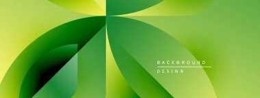 Soyut çiçek tasarımı. Gradyan gölgeler taç yaprağı şekilleri yaratır. Sunumlar ve pankartlar için modern ve canlı bir arkaplan.