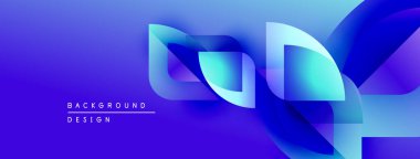 Soyut mavi tasarım akışkan şekiller, gradyanlar içerir. Modern arka plan teknoloji, yenilik, dinamik hareket öneriyor.