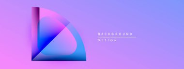 Soyut gradyan tasarımı. Mor, mavi renkler düzgün bir şekilde harmanlanır. Minimalist estetik, modern görünüş. Metin arkaplan tasarımı okur.