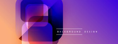 Soyut geometrik şekiller örtüşüyor, canlı renk eğimleri yaratıyor. Modern tasarım arka planlar, pankartlar, sunumlar için uygun.