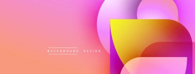 Soyut eğim arkaplanı. Pembe, sarı, mor renkler düzgün bir şekilde harmanlanır. Modern tasarım elementleri dinamik görsel efekt yaratır.