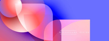 Soyut sıvı şekilleri örtüşür, canlı gradyanlar yaratır. Pembe, mavi renkler modern estetiği çağrıştırıyor. Arkaplan özellikleri ince doku.