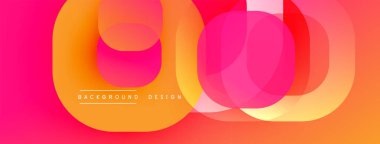 Soyut renkli katmanlar dinamik görsel efekt yaratır. Gradyan geçişler, pürüzsüz eğriler, mevcut modern tasarım elementleri.