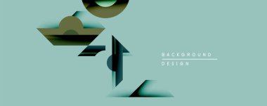 Soyut geometrik şekiller sessiz deniz mavisi arkaplanı ile örtüşür. Gölgeler derinlik yaratır, katmanlı tasarım elementleri önerirler. Minimalist estetik, modern kompozisyon.