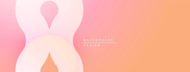 Soyut pembe, şeftali rengi. Akışkan şekiller, yumuşak görsel efekt oluşturur. Minimalist tasarım arka planlar için uygundur.