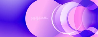 Soyut sıvı şekiller, canlı mor renkler, pürüzsüz gradyanlar. Arka planlar ve sunumlar için modern tasarım öğesi. Minimalist estetik.