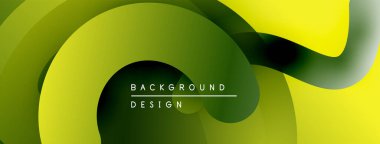 Soyut akışkan şekiller, canlı yeşiller, sarılar modern arka plan oluşturur. Minimalist tasarım, pürüzsüz gradyanlar görsel ilgi sunar.