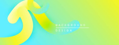 Soyut sıvı şekiller, canlı renklerin karışımı. Gradyan arka plan dinamik görsel efekt yaratır. Modern tasarım ögesi.