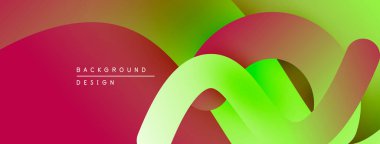 Soyut renkli tasarım. Pürüzsüz gradyanlar akışkan şekiller yaratır, canlı renkler pürüzsüz harmanlanır. Modern estetik, dinamik kompozisyon.