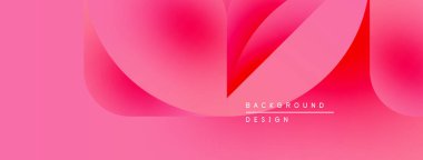Soyut pembe tasarım. Yumuşak kıvrımlar, gradyanlar modern estetik oluşturur. Metin arka plan tasarımı okur. Minimalist kompozisyon.