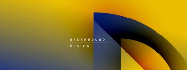 Soyut eğim arkaplanı. Sarı, mavi renkler düzgün bir şekilde harmanlanır. Metin arka plan tasarımı okur. Minimalist tarz, modern estetik.