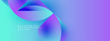 Soyut sıvı şekilleri canlı turkuazlar, mor, mavi renkler harmanlar. Modern tasarım dinamik hareket ve pürüzsüz geçişler öneriyor.