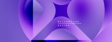 Soyut mor arkaplan. Sıvı şekiller üst üste binerek, dinamik görsel efekt yaratır. Metin arka plan tasarımı okur. Modern, minimalist stil.
