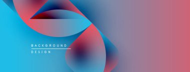 Soyut sıvı şekilleri mavileri, kırmızıları, pembeleri harmanlıyor. Gradyan arka plan dinamik görsel efekt yaratır. Metin arkaplan tasarımı okur.