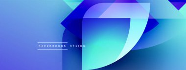 Soyut mavi eğimler dinamik şekiller yaratır. Modern tasarım katmanlı biçimler, pürüzsüz geçişler, metin okuma arkaplan tasarımı.