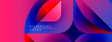 Soyut sıvı şekilleri canlı pembeler, maviler, kırmızılar harmanlıyor. Modern tasarım hareket, enerji ve derinlik öneriyor. Metin arkaplan tasarımı okur.