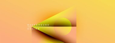 Soyut eğim arkaplanı. Sarı, turuncu renkler düzgün bir şekilde harmanlanır. Geometrik şekilli minimalist tasarım, metin örtüsü mevcut. Modern estetik.