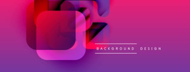Soyut gradyan şekiller çakışıyor. Canlı pembeler, morlar modern arka plan tasarımı yaratır. Minimalist estetik, temiz sunum.