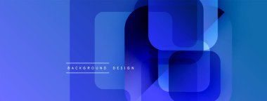 Soyut mavi katmanlar modern tasarım yaratır. Gradyan gölgeler örtüşüyor, dinamik görsel doku oluşturuyor. Minimalist estetik, uygun afiş veya arkaplan.