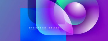 Soyut tasarım özellikleri üst üste binen renkli daireler, gradyanlar. Modern estetik, canlı renkler dinamik görsel etki yaratır. Arkaplan metni arkaplan tasarımı okur.