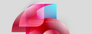 Soyut katmanlar örtüşüyor, canlı kırmızı ve mavi renkler yaratıyor. Metin arkaplan dizaynı odaklı minimalist tasarım. Modern estetik.