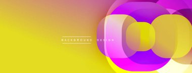 Parlak sarı, mor renkler soyut şekiller oluşturur. Modern tasarım, pürüzsüz geçişler dinamik görsel efektler yaratır. Minimalist stil.