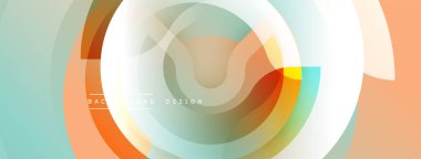 Soyut dairesel tasarım. Yumuşak renkler karışır, dinamik görsel akış yaratır. Modern estetik, arka planlar ve sunumlar için uygun..