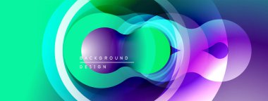 Soyut renkli katmanlar dinamik görsel efekt yaratır. Renkli gölgeler karışıyor, akışkan şekiller oluşturuyor. Modern tasarım ögesi.