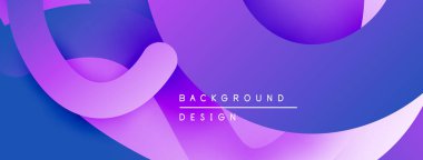 Soyut mor eğimler çakışıyor, akışkan şekiller yaratıyor. Arka planlar ve sunumlar için modern tasarım öğesi. Minimalist estetik.