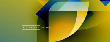 Soyut tasarım akışkan şekiller, canlı renkler içerir. Sarı, yeşil, mavi renkler dinamik kompozisyon oluşturur. Modern estetik.