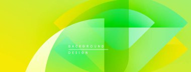 Soyut sarı, yeşil gradyanlar dinamik şekil oluşturur. Modern tasarım hareketi, enerjiyi, görsel ilgiyi öneriyor. Metin arkaplan tasarımı okur.