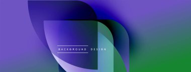 Soyut sıvı şekilleri, mor ve yeşil renkleri harmanlıyor. Modern tasarım merkezi element içinde metin arkaplan tasarımı içerir. Gradyan renkler dinamik görsel efekt yaratır.