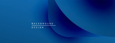 Soyut mavi eğimler akan şekiller yaratır. Minimalist metin arka plan tasarımı okur. Modern estetik, dijital kullanım için uygun.