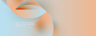 Soyut akışkan şekiller, yumuşak eğimler. Şeftali, mavi renkler pürüzsüz harmanlanır. Minimalist tasarım, modern estetik. Arkaplan dokusu ince, davetkar.