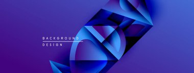 Soyut mavi tasarım katmanlı şekiller, gradyanlar içerir. Modern arka plan dinamik hareketi, parlak estetiği çağrıştırıyor.