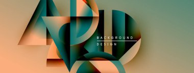 Soyut geometrik şekiller çakışıyor, renkli sıvı tasarımı yaratıyor. Metin, kompozisyon içerisindeki arkaplan tasarımını okur.