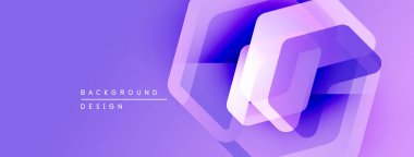 Mor soyut geometrik tasarım. Katmanlar derinlik yaratır, modern estetik. Minimalist tarz, canlı renkler, mevcut temiz çizgiler.