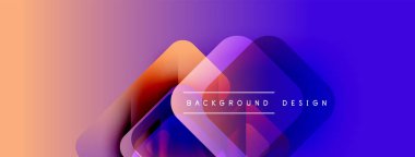 Soyut gradyan şekiller çakışıyor, dinamik görsel etki yaratıyor. Metin arka plan tasarımını merkezde okur. Modern, canlı kompozisyon.