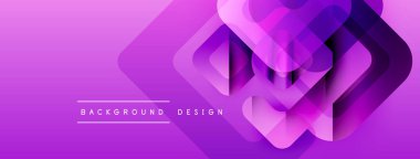 Soyut mor katmanlar dinamik görsel efekt yaratır. Metin elementleri olan dereceli arkaplan. Dijital projeler için modern tasarım.