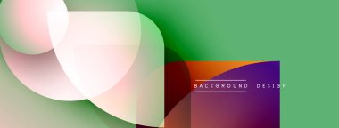 Soyut sıvı şekilleri örtüşür ve canlı renk değişimleri yaratır. Modern tasarım elementleri dinamik hareketi, pürüzsüz geçişleri önerir.