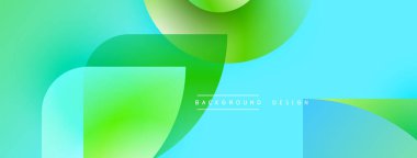 Soyut sıvı şekilleri, canlı yeşil, mavi gradyanlar. Modern tasarım unsuru, pürüzsüz geçişler, temiz estetik. Arkaplan dokusu.