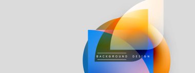 Soyut renkli katmanlar çakışıyor, dinamik görsel efekt yaratıyor. Metin mavi kare içinde arkaplan tasarımı okuyor. Basit, modern estetik..