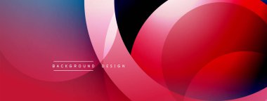 Soyut arkaplan özellikleri üst üste biniyor. Kırmızı, mor, mavi renkler modern görsel efekt yaratır. Metin arkaplan tasarımı okur.