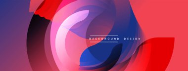 Soyut akışkan şekiller, canlı renkler, dinamik kompozisyon. Modern tasarım ögeleri görsel olarak çekici bir arkaplan oluşturur.