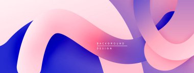 Soyut sıvı şekiller, pembeler, morlar modern arka plan yaratır. Yumuşak gradyanlar, dinamik kompozisyon, zarif tasarım elementleri mevcut.