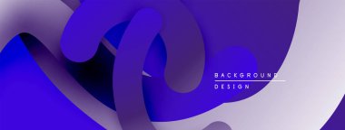 Soyut sıvı şekiller, canlı mavi renkler, pürüzsüz gradyanlar. Arka planlar ve sunumlar için modern tasarım öğesi. Minimalist estetik.