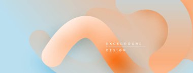 Soyut sıvı şekiller, pastel renklerin karışımı. Yumuşak gradyanlar modern arkaplan tasarımı yaratır. Minimalist estetik, pürüzsüz geçişler görünür..