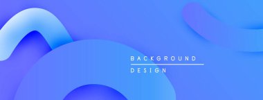 Soyut mavi eğimler akan şekiller yaratır. Minimalist tasarım metin arkaplanı, tasarım içerir. Modern estetik, temiz kompozisyon.