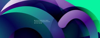 Soyut katmanlar, canlı renkler, akan şekiller dinamik görsel deneyimler yaratır. Modern tasarım, pürüzsüz eğimler, zarif kompozisyon.